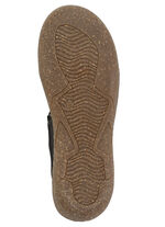 ELENA EDEN pantoffels met een gerimpelde structuur ZWART