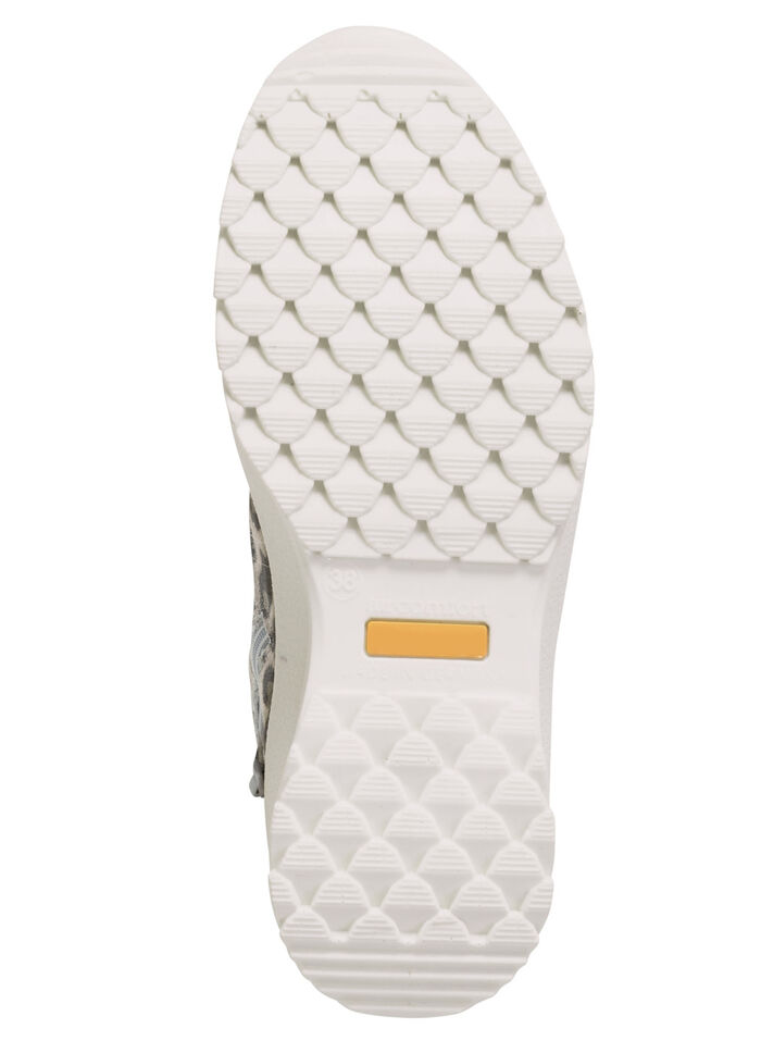 Trendy dameslaarzen, winterschoenen, breedte H, met rits ZANDGRIJS