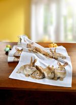 Theedoeken met hazenmotief set van 2 