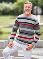 Modieuze ronde hals trui in 2 kleuren 