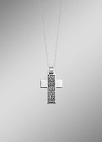 Gematteerde kruishanger van roestvrij staal 