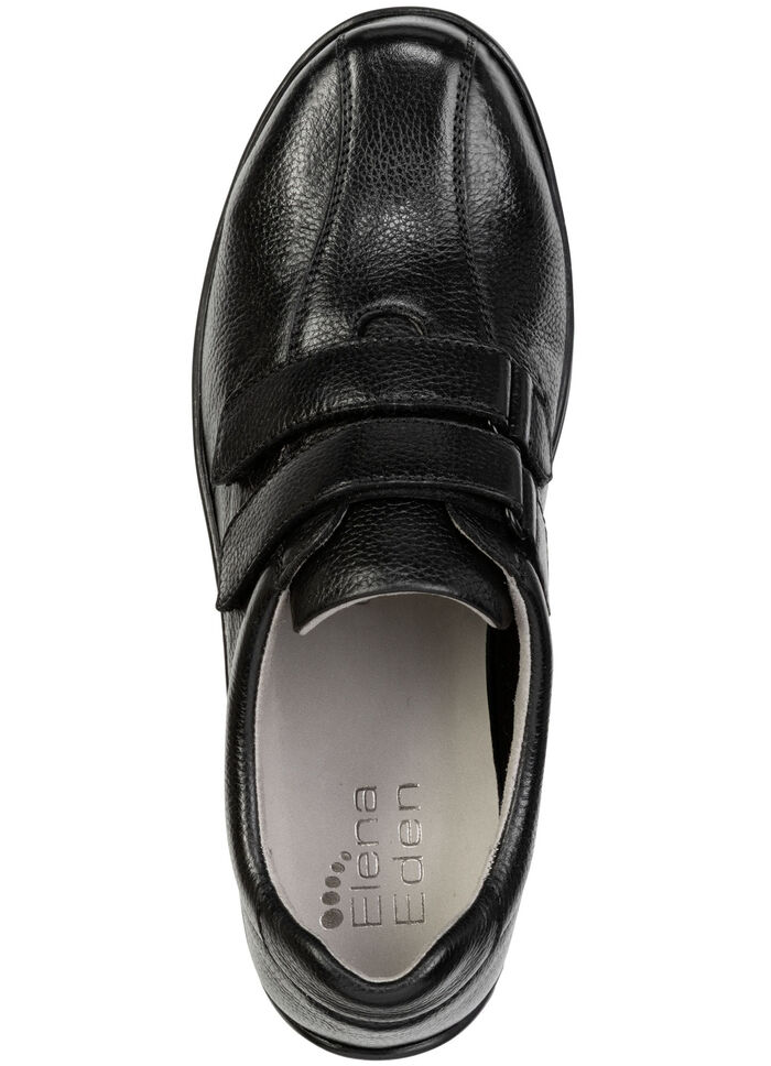 ELENA EDEN, comfortabele damespantoffels, breedte H, met uitneembaar voetbed SCHWARZ