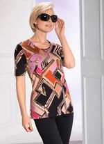 Shirt met zilverkleurige lovertjes op de voorkant 