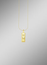 Graveerbare gouden staafhanger 