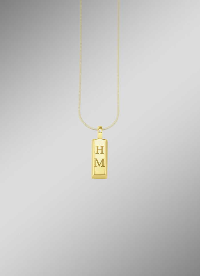 Graveerbare gouden staafhanger 