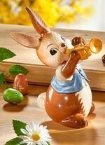 Muzikale konijnen gemaakt van fijn steengoed MULTICOLOR