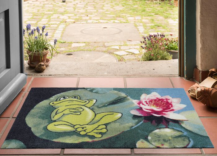 Deurmat met antislip rubberen achterkant 