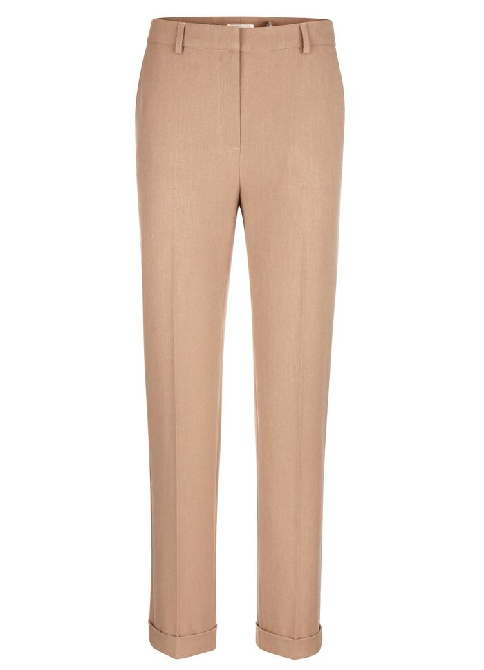 Broek met vaste omslagen 