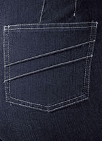 Jeans met figuurflatterende deelnaad DONKERBLAUW