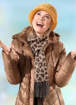 Sjaal met roofdierbontontwerp 