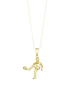 Gouden voetbalster hanger