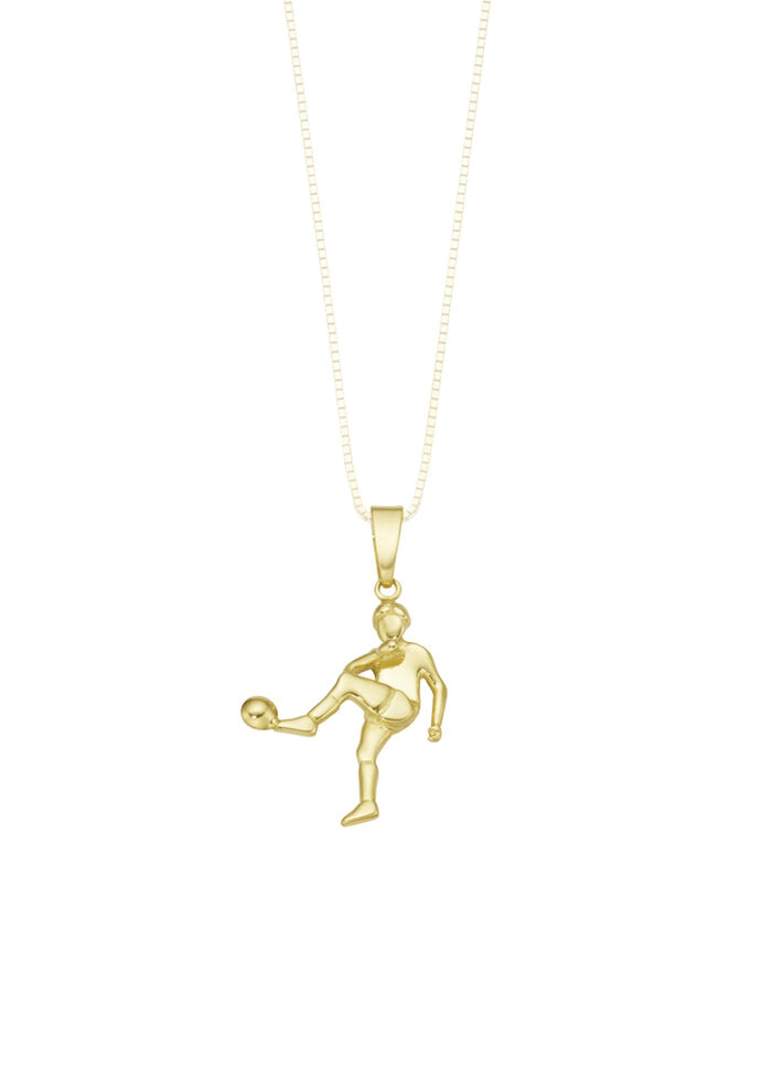 Gouden voetbalster hanger