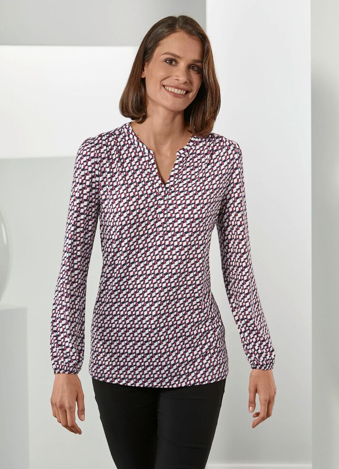 Interessant shirt in all-over design 