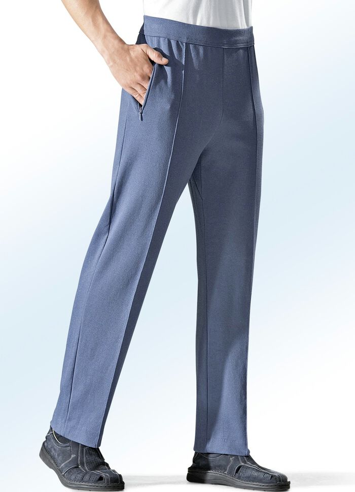 Vrijetijdsbroek ‘Athlete’ in 4 kleuren STAALBLAUW