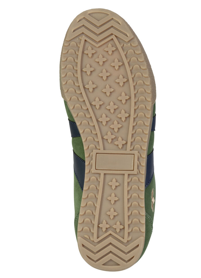 Sportieve herensneakers met uitneembaar voetbed GRÜN-MARINE