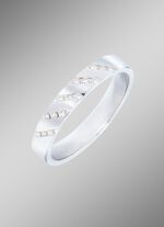 Platina damesring met diamanten 