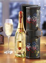 Houten geschenkdoos met gouden droom 