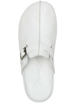 Andrea Conti klomp gemaakt van zacht nappaleer WIT