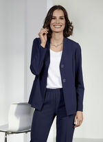 Blouseblazer met V-hals 