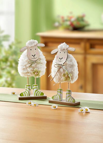 Vilten schaapjes, set van 2 