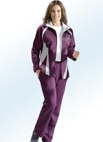 Vrijetijdspak met afdruk en contrasterende stiksels 