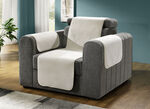 Zachte fauteuil-, bank- en armleuningbeschermers CRÈME