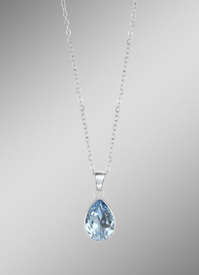 Hanger met Swarovski® kristal en ankerketting 