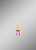 Chique hanger met echte amethist 