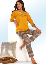 Set van twee pyjama's met borstzak en knoopsluiting 