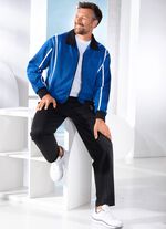 Vrijetijdspak met decoratieve biezen 