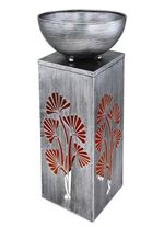 Sfeervolle LED-decoratiezuil van metaal 