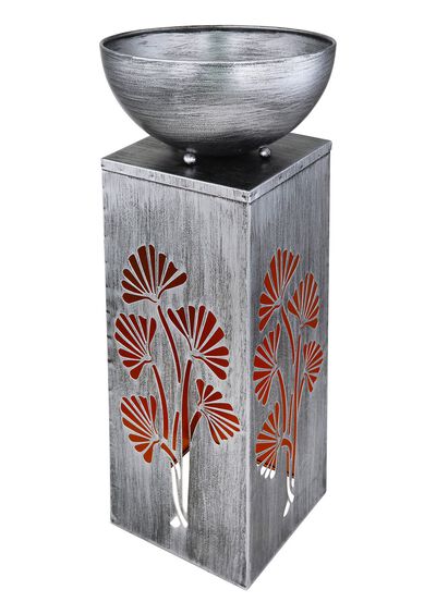 Sfeervolle LED-decoratiezuil van metaal 