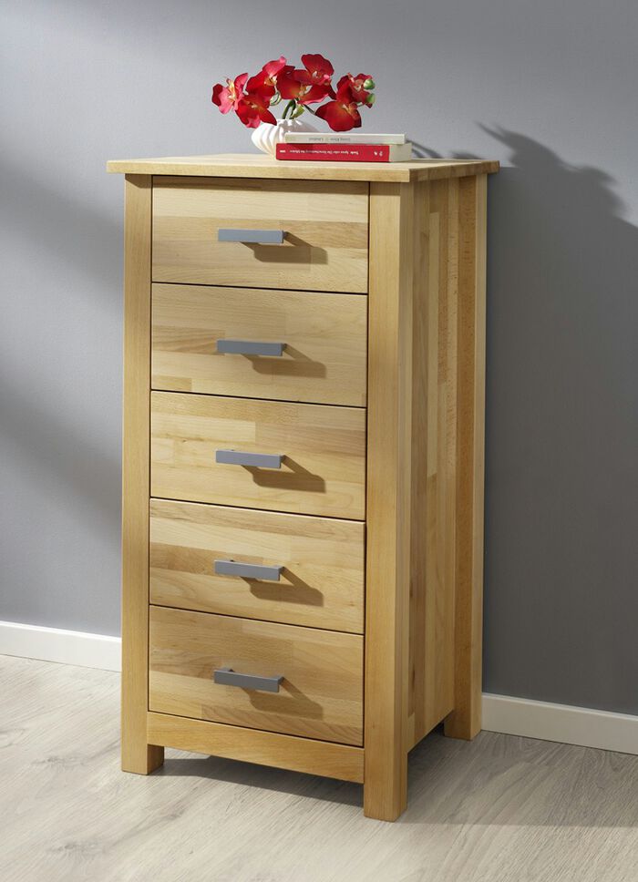 Ladekast met fronten van massief beukenhout KERNBEUK