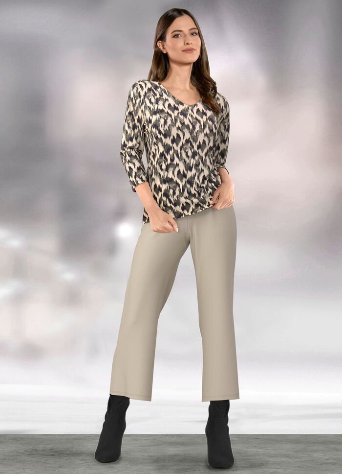 Shirt met schitterende all-over print 