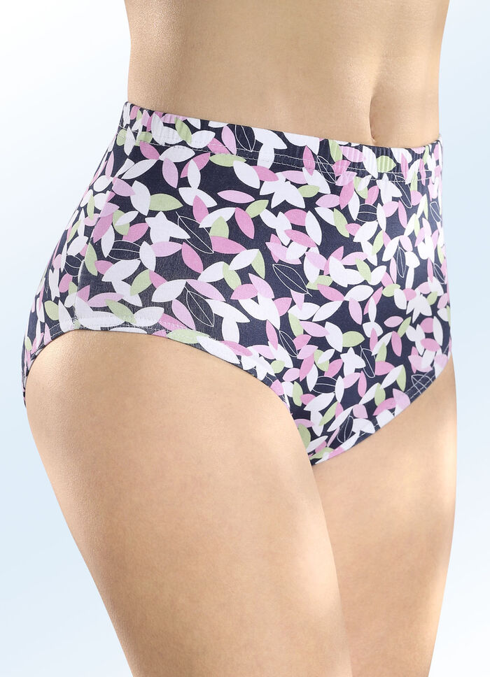 Set van vijf slips met elastische band 