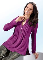 Overhemdtuniek met decoratieve knoopsluiting BESSEN