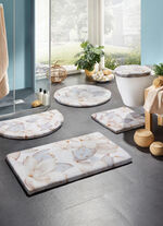 Dromerig zachte badkamerset met lintrand VEELKLEURIG