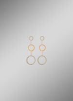 Vergulde roestvrijstalen oorbellen met kristallen 