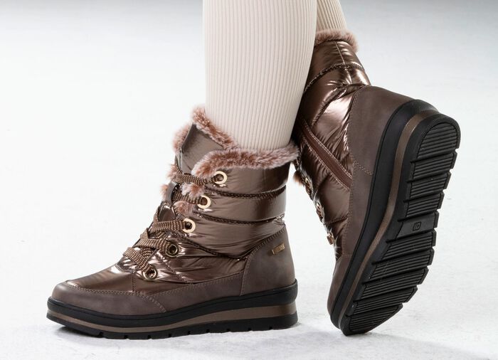 ELENA EDEN, gevoerde dameslaarzen, winterschoenen, breedte G, met uitneembaar voetbed 