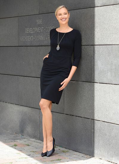 Jurk met twee steekzakken 