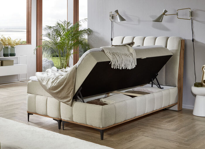 Boxspringbed, 100x200 cm BEIGE