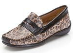 Slippers met een pittige leeuwenprint ZWART-CAMEL