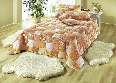 Katoenen spreien en kussenslopen met patchwork 