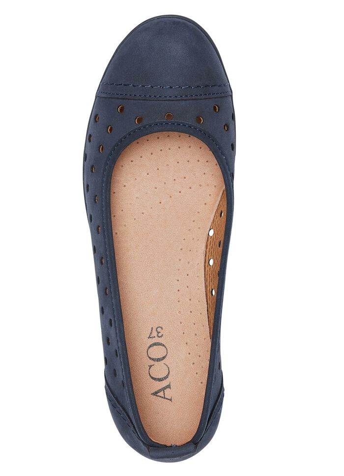 ELENA EDEN, zomerse damesballerina's, wijdte G, met uitneembaar voetbed 