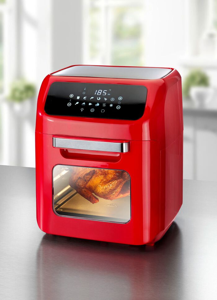 Digitale airfryer met grilfunctie ROOD