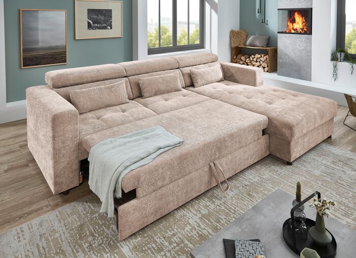 Ladekast met 2 deuren en 3 laden gemaakt van massief beukenkern 