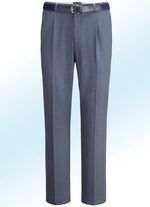 Gem&ecirc;leerde broek in 4 kleuren met plooien 