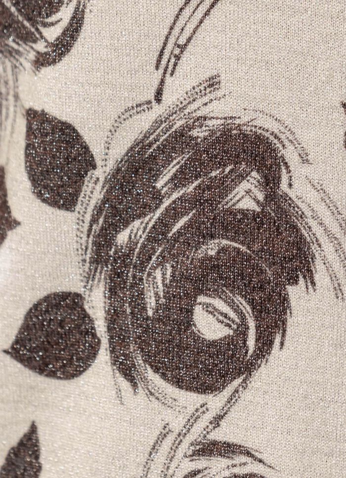 Fijn gebreide trui met glitter 