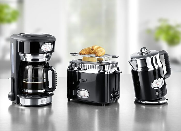 Russell Hobbs Ontbijtserie Retro ZWART