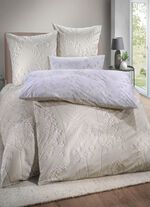 Omkeerbaar beddengoedset van 100% katoen BEIGE